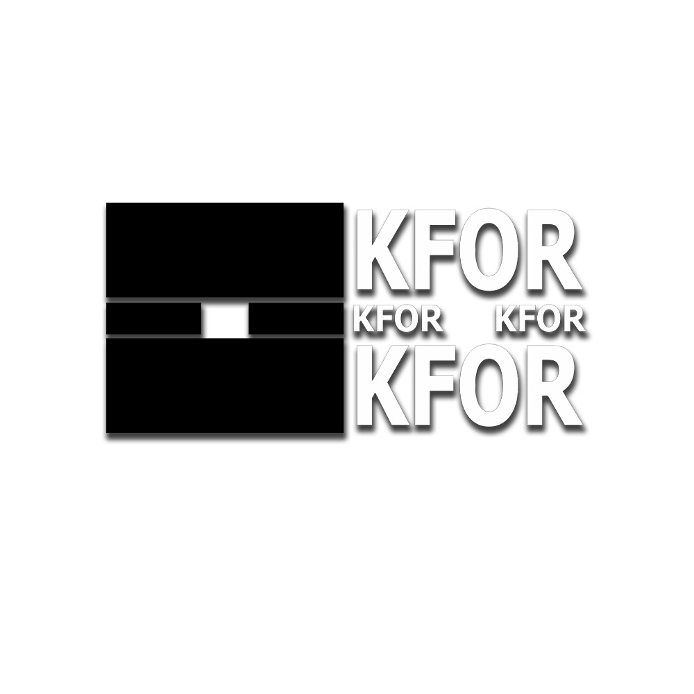 KFOR Kosovo Nato Bundeswehr foreign deployment sticker 50x20 20x6cmA5438