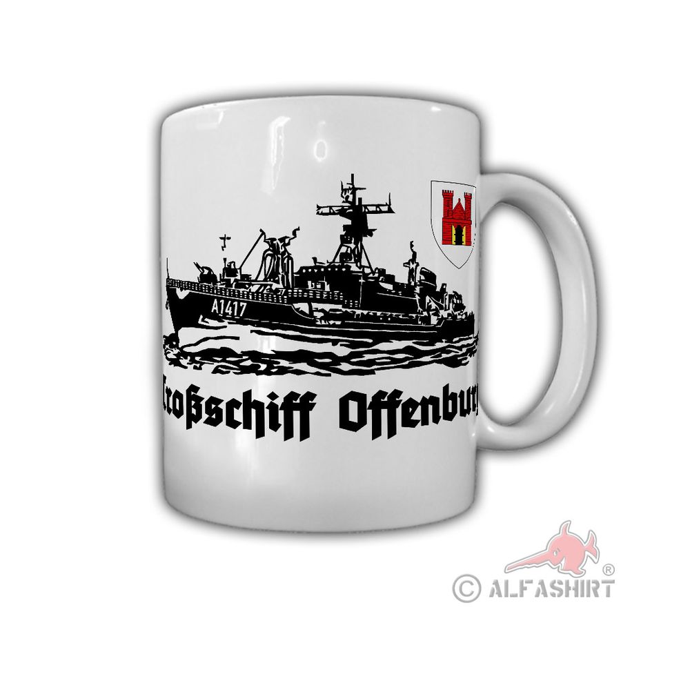 Tasse Troßschiff A1417 Bundesmarine Marine Lüneburg Klasse Offenburg 701 #27336