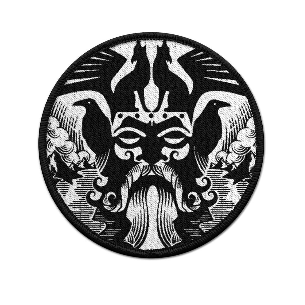 Patch Odin Raben Hugin Munin Eisriesen Gott Mythologie Aufnäher  #27393