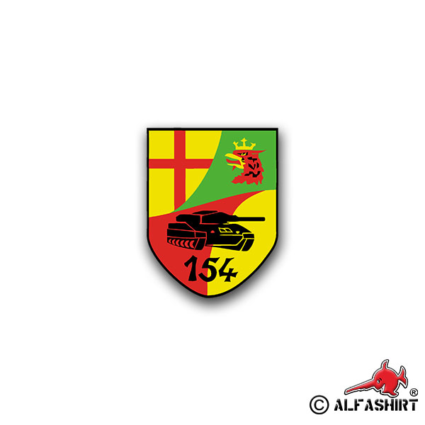 Sticker PzBtl 154 Panzer Battalion Westerburg Emblem 5x7cm A880
