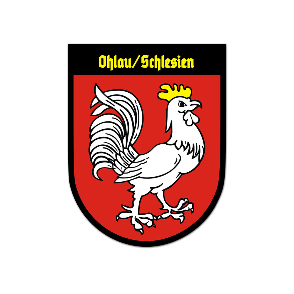 Aufkleber Ohlau Schlesien Oława Stadt polnischen Woiwodschaft #A6508