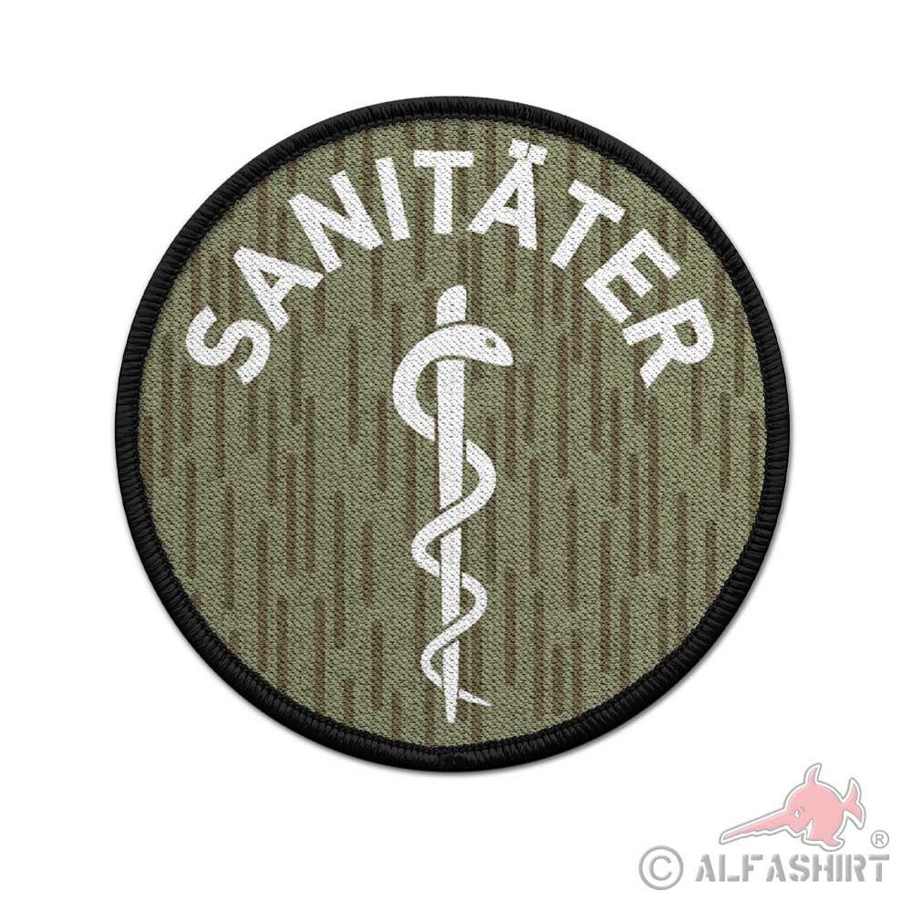Patch paramedic Äskulapstab NVA line camouflage Sani doctor doctor patch #41062