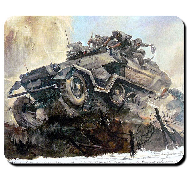 Grenadiere Wh Panzergenadiere Halbkette Schützenpanzer - Mauspad #9796
