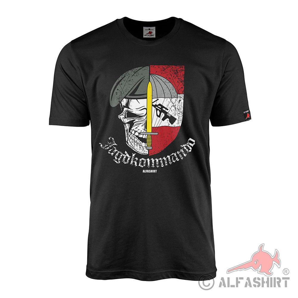 Jagdkommando Austria Skull Totenkopf Jagdkommando T-Shirt#45931
