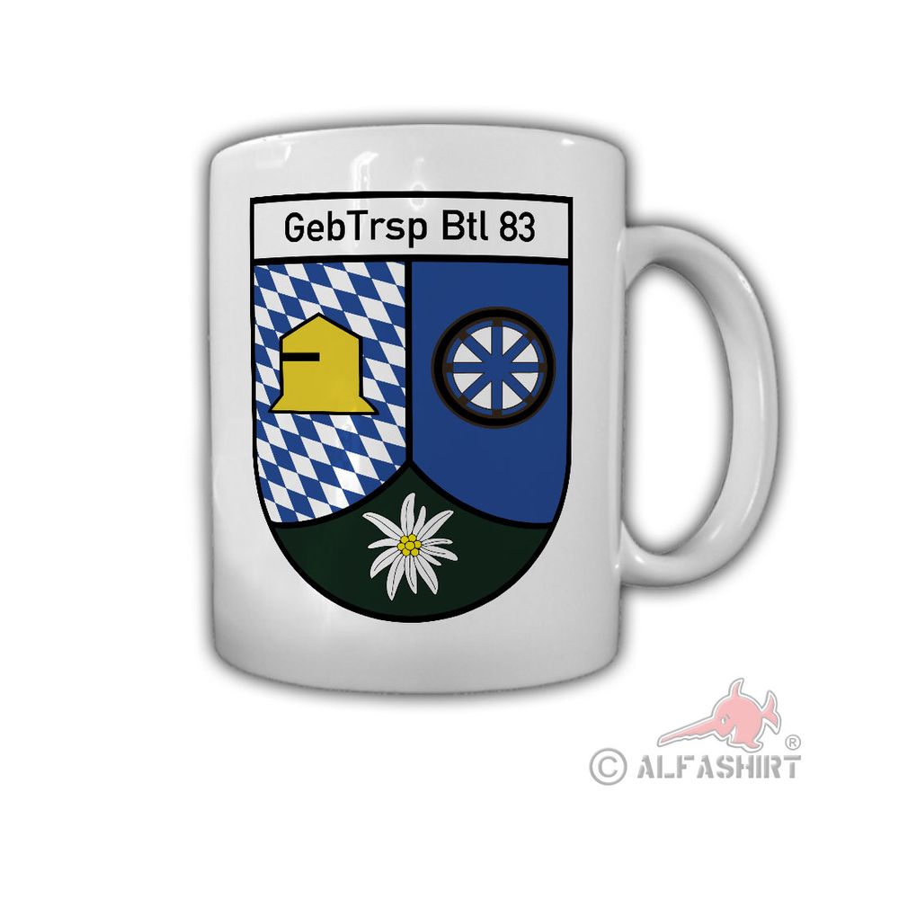 Tasse GebTrspBtl 83 Kümmersbruck Gebirgstransportbataillon Schweppermann #26718