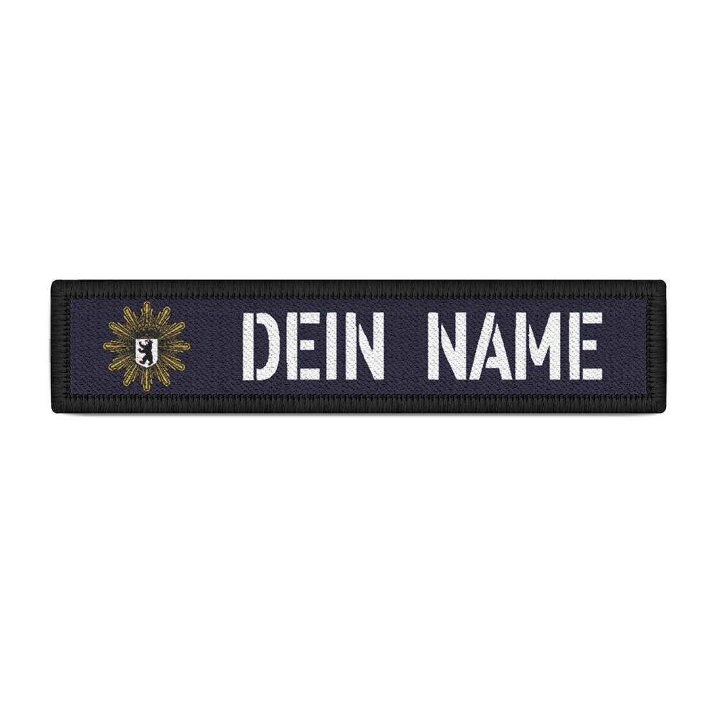 Patch Namens-Schild Polizei Berlin  Streifen personalisiert Namen #36081
