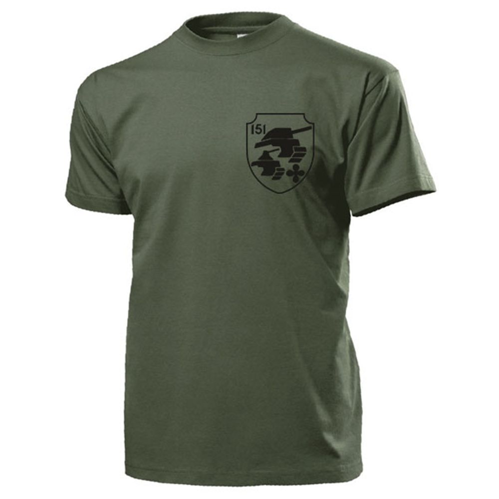 PzBtl 151 Panzer Bataillon Bundeswehr Westerburg Leopard Wappen - T Shirt #13099