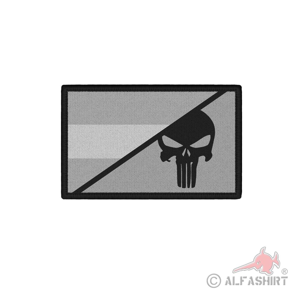 Austria Skull Grau Bunt Tactical Infidel Soldier 7.5x4.5cm Patch # 38788