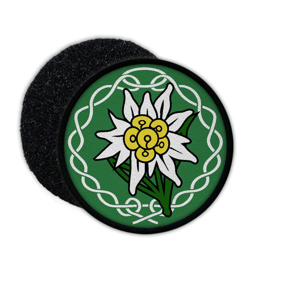 Patch Alpen Edelweiss Gebirgs-Jäger Blume Aufnäher Bergsteiger BW #23766