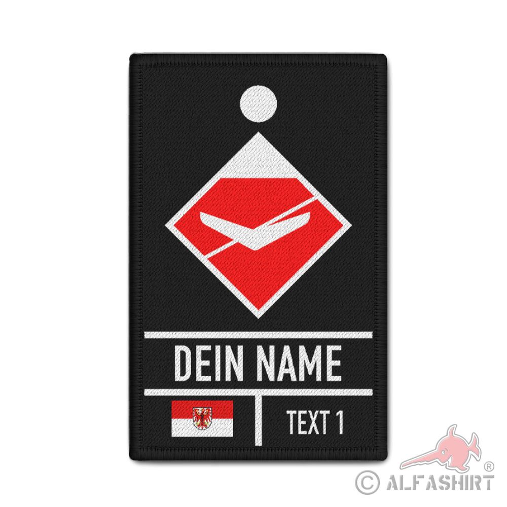 Rank Patch schwarz personalisierbar taktisches Zeichen Feuerwehr Drohne #42739