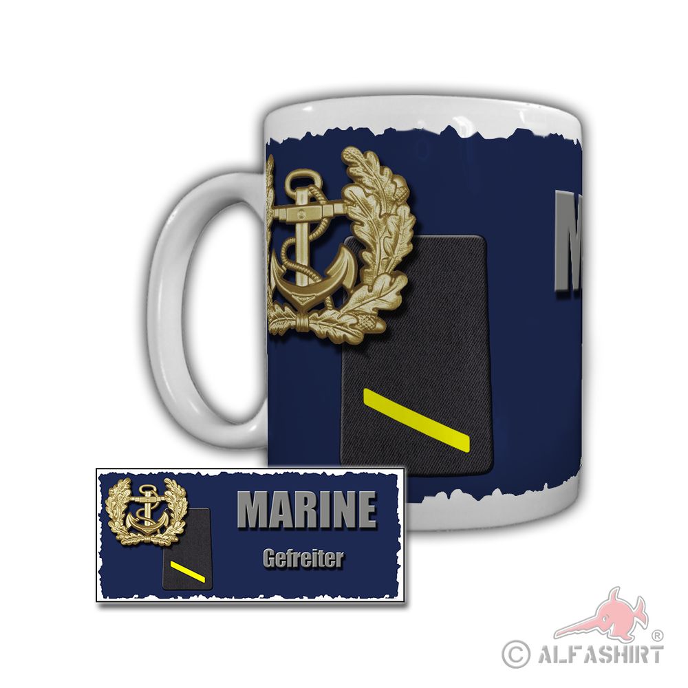 Tasse Marine Gefreiter Einsatzgruppenversorger Frankfurt am Main A1412 #29297