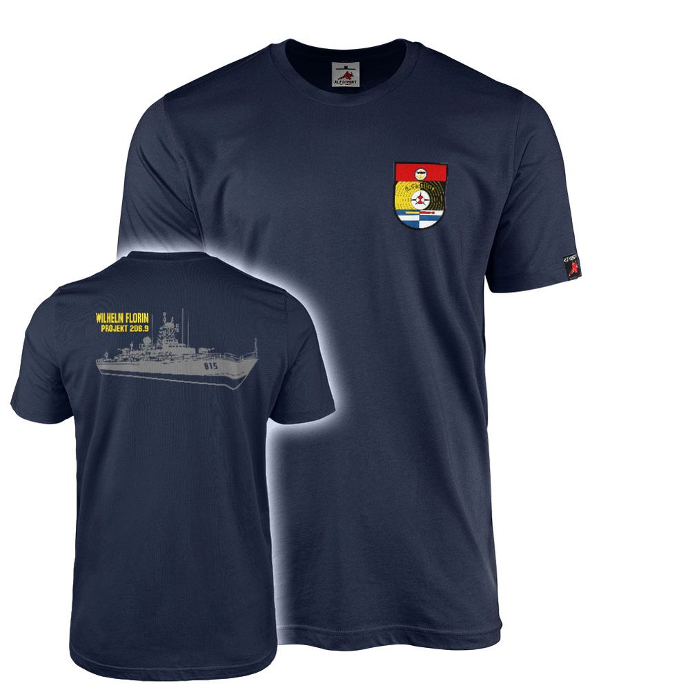 T-Shirt Wappen 6. Flottille Volksmarine Wilhelm Projekt 206.9 815 DDR #46815