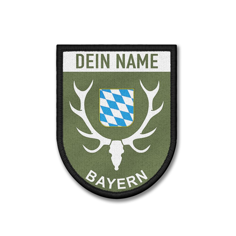 Patch Bayern Personalisiert Jagdschutz Wappen Pferd Jäger Jagd Wild Wald #45748