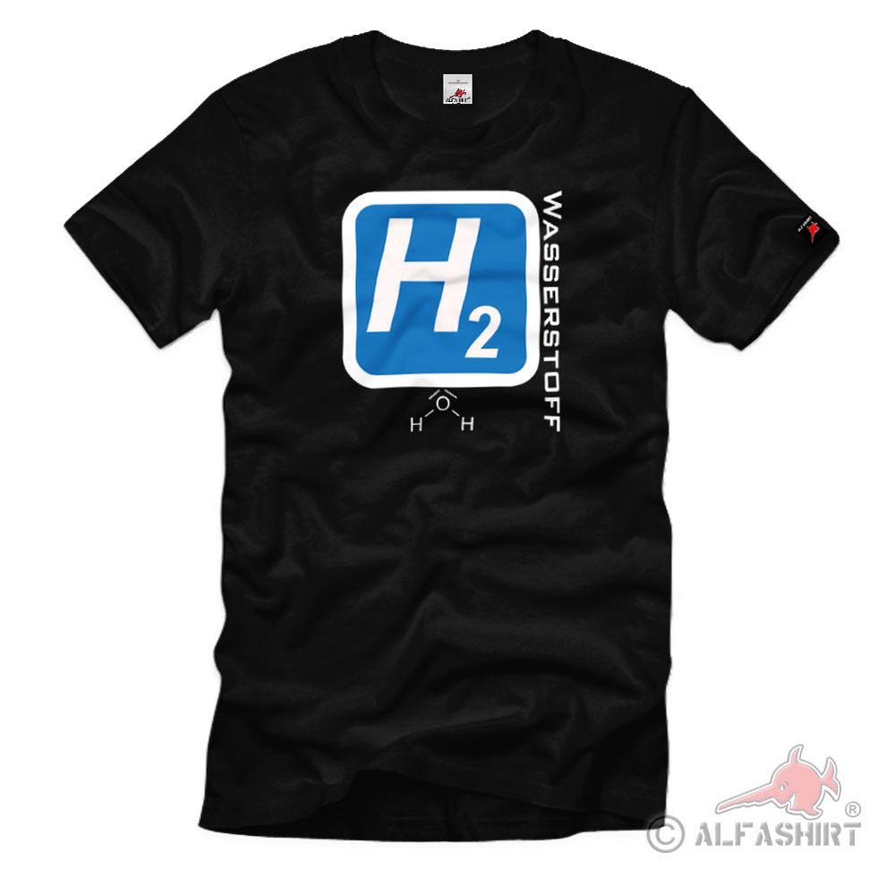Wasserstoff H2 Chemie Hydrogen Element Antrieb Periodensystem T Shirt #39178
