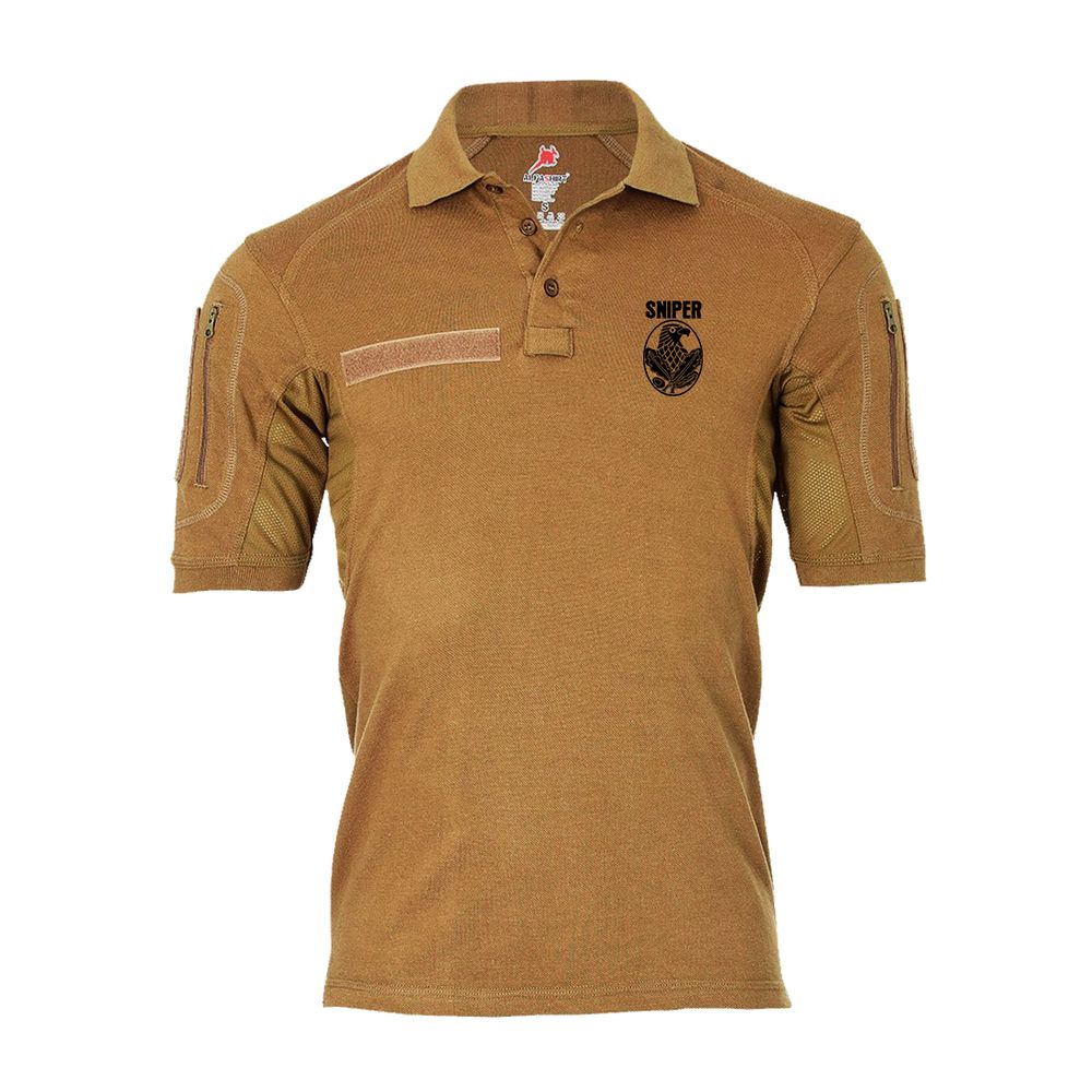 Tactical Poloshirt Alfa - Sniper Scharfschütze Sport Wappen Bundeswehr #19279 Tactical Poloshirt Alfa - Sniper Scharfschütze Sport Wappen Bundeswehr #19279