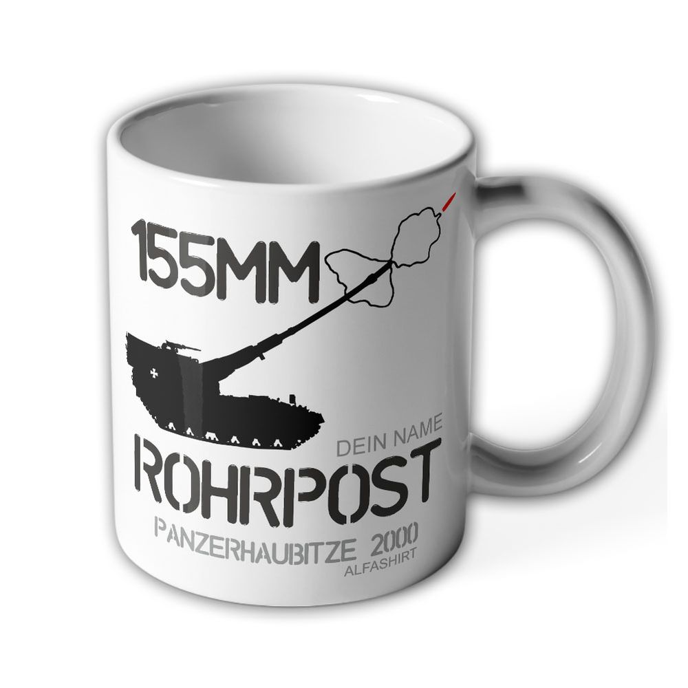 Cup personalized 15mm pneumatic pneumatic howitzer PzH 2000 Afghanistan #43317