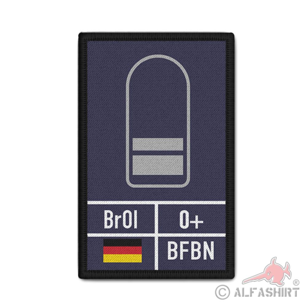 Rank Patch 9,8x6cm Brandoberinspektor Sachsen-Anhalt Dienstgradabzeichen #41402