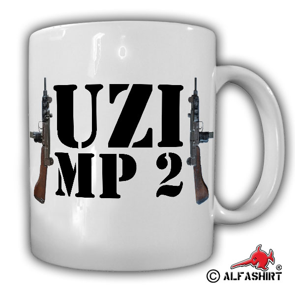 Cup Uzi Compact submachine gun MP2 wooden shoulder rest Israel Militar # 16061
