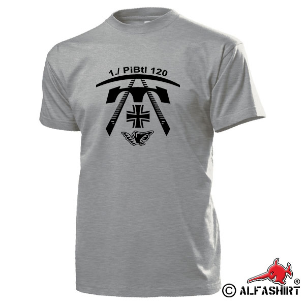 1 Kompanie PiBtl 120 Pionier Bataillon Pionierbataillon Dörverden T Shirt #15655