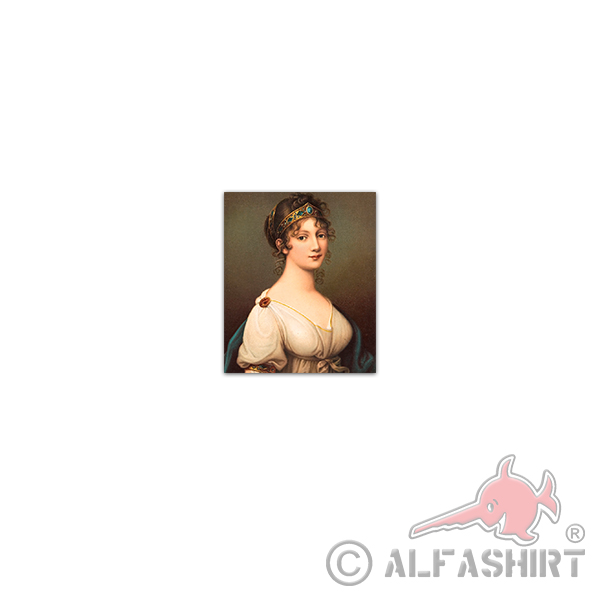 Sticker Luise of Mecklenburg-Strelitzt Queen of Prussia 6x7cm A3445
