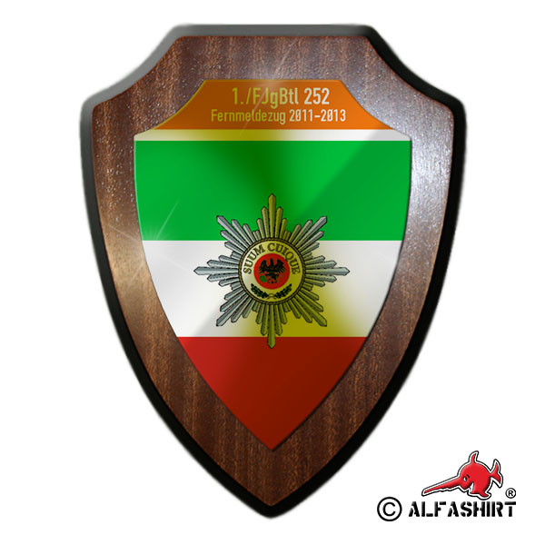 Wappenschild - Feldjägerbataillon 252 FjgBtl Feldjäger BW Wappen Abzeichen #16930