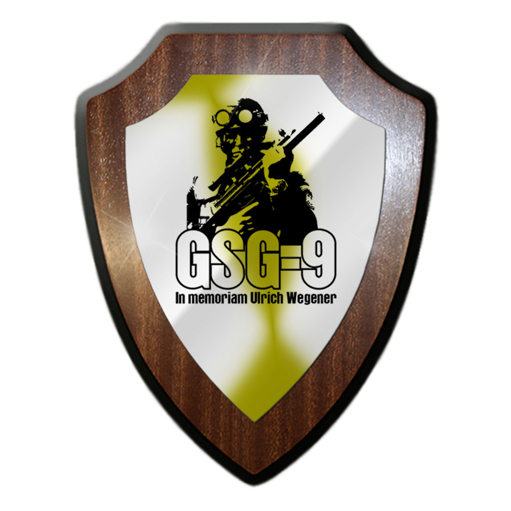 Wappenschild GSG-9 In Memoriam Wegener Bundesgrenzschutz Bundespolizei #27911