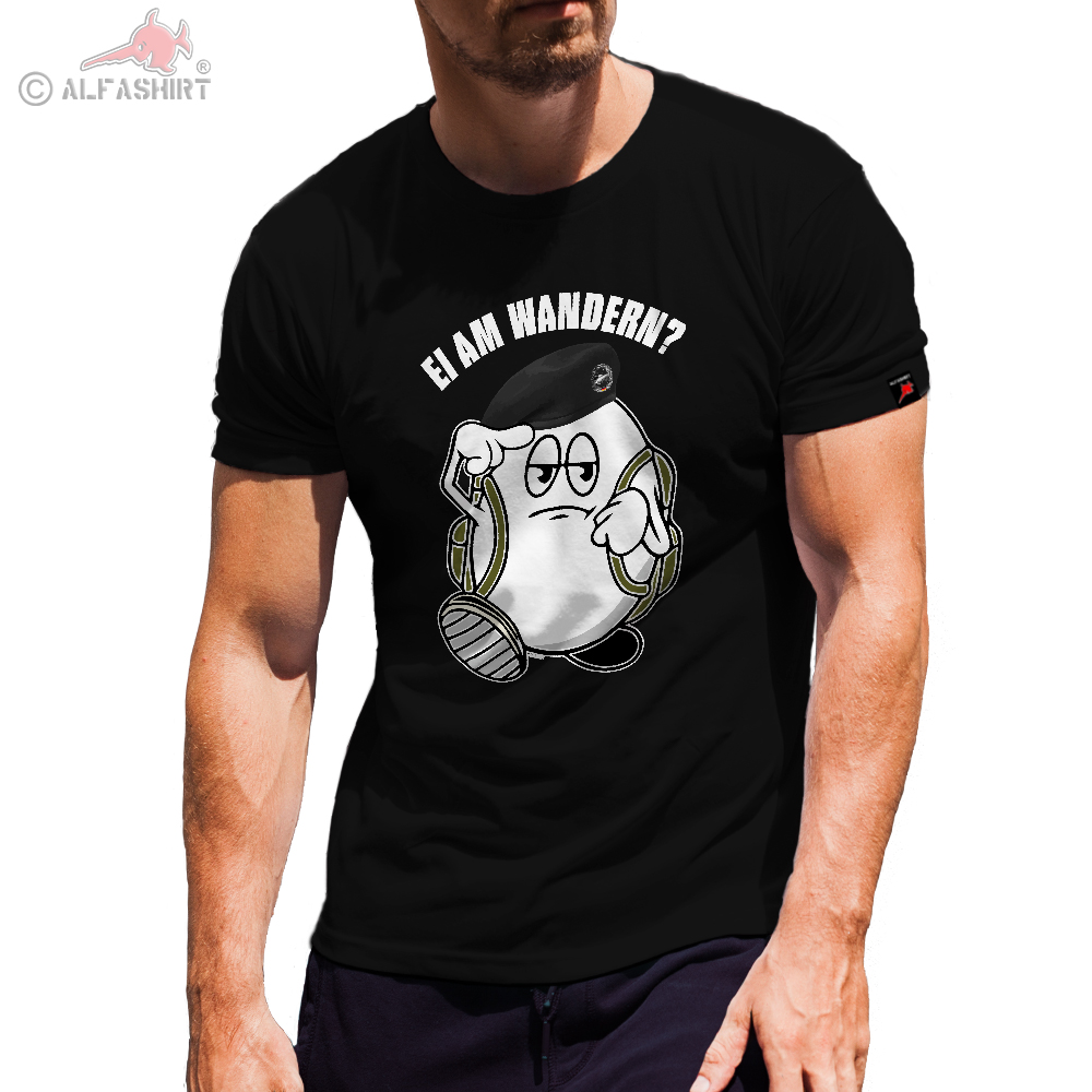 Ei am Wandern PzAufklBtl Panzer videre sine videri Barett Soldat T Shirt #31035