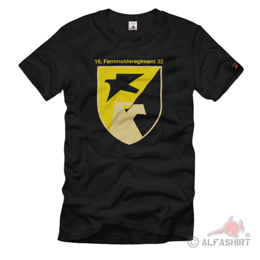 16 FmRgt 32 Fernmelderegiment Abteilung Wappen Bundeswehr T-Shirt#36691