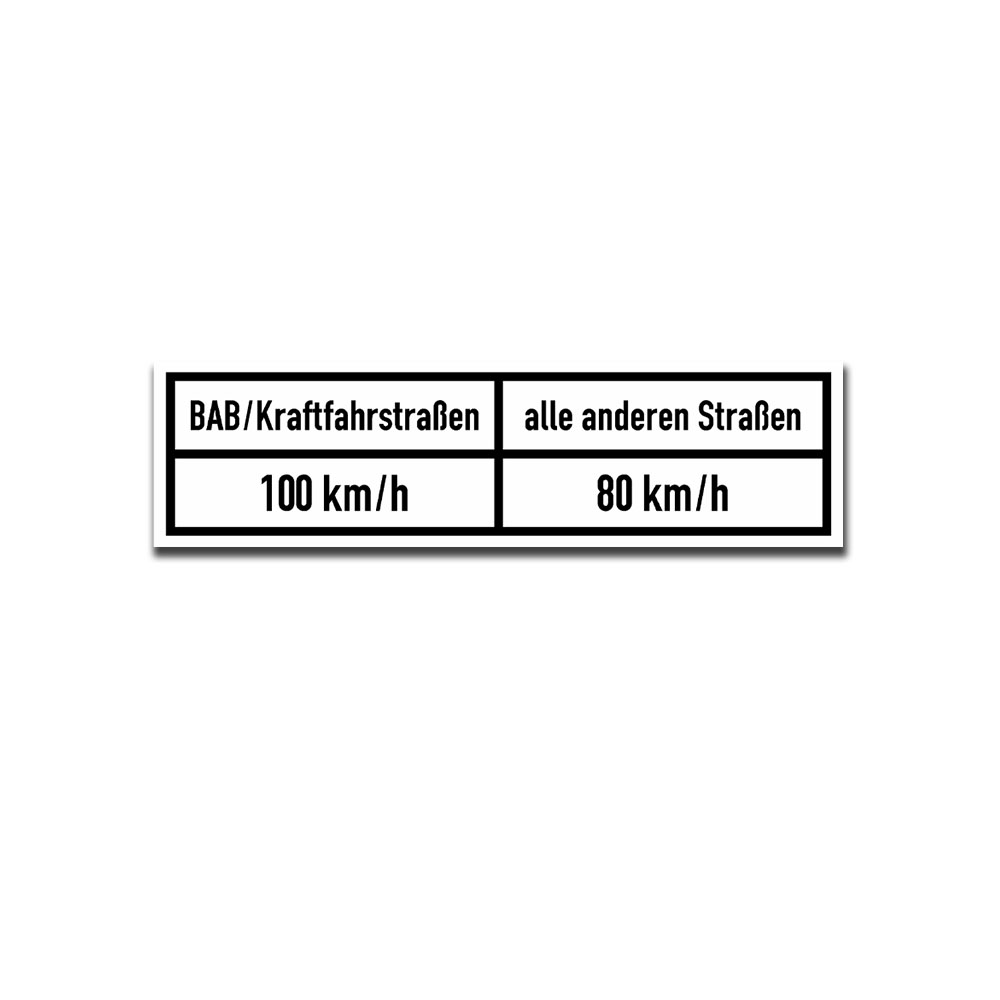 Sticker BAB speed Bundeswehr sticker lettering 19.5x5cm A5531