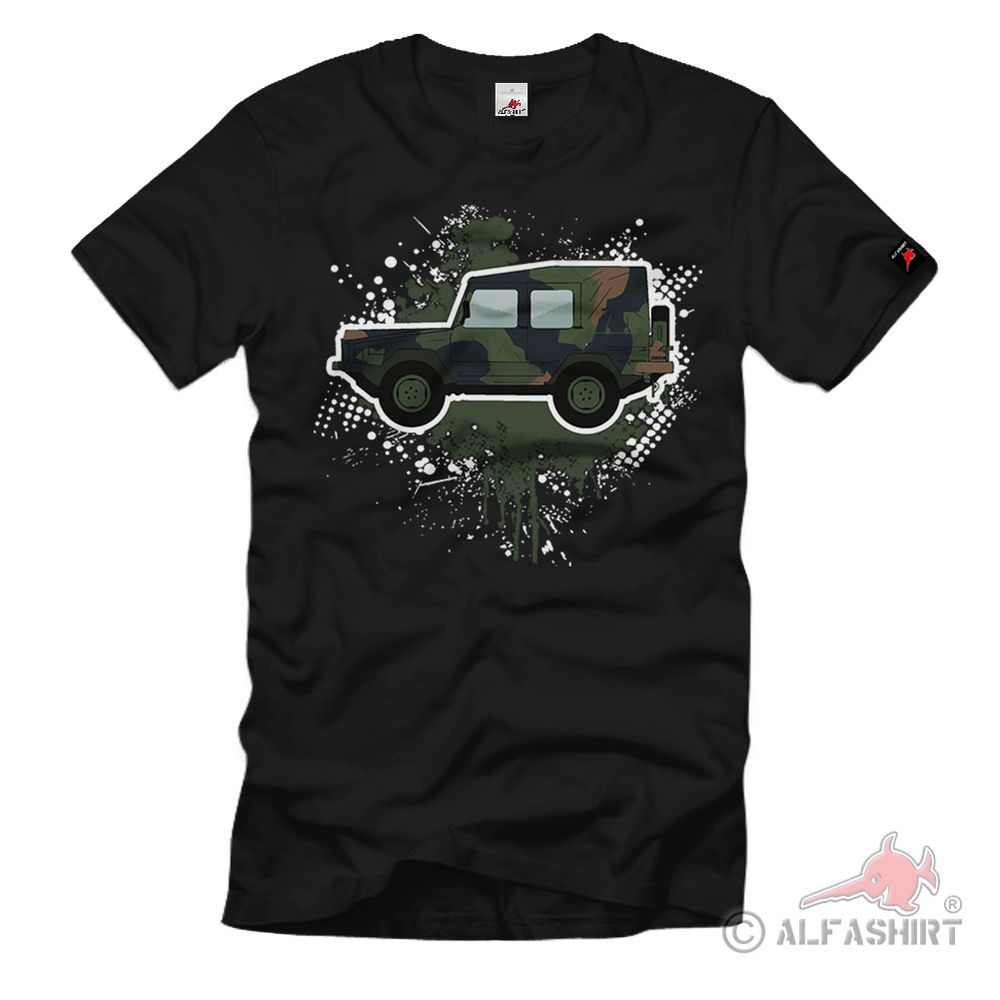 BW Iltis Bundeswehr Flecktarn Typ 183 4x4 Allrad Kübel T-Shirt #822