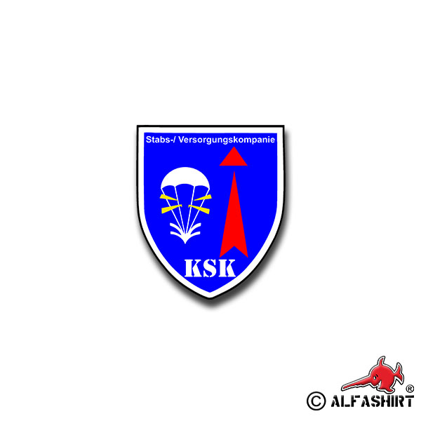 Aufkleber/Sticker KSK Stabs- und Versorgungskompanie Kommando Spezial 6x7cm A876