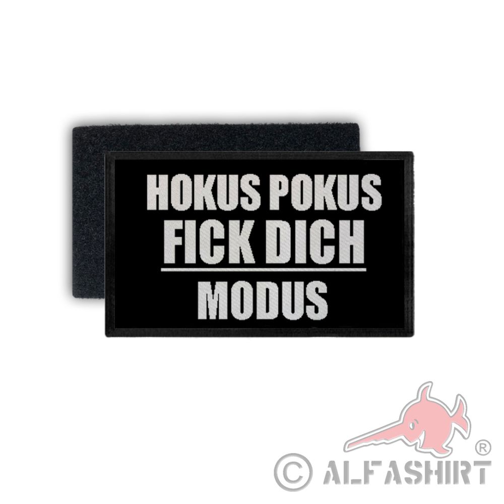 Patch hocus pocus fuck yourself mood mood slogan quote 7.5x4.5cm # 34243