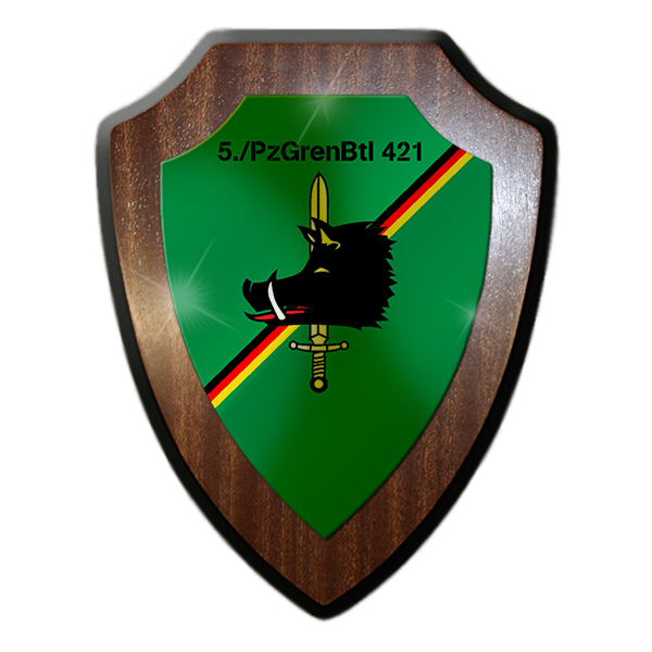 Heraldic shield 5 PzGrenBtl 421 Panzergrenadierbataillon Bundeswehr # 27903