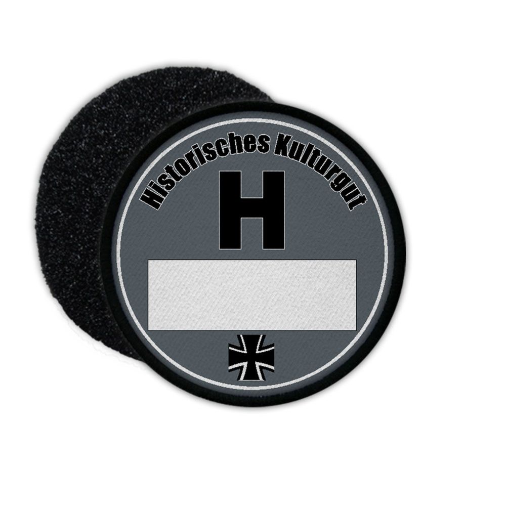 Patch BW H license plate environmental badge oldtimer patch Velcro Bundeswehr # 30567