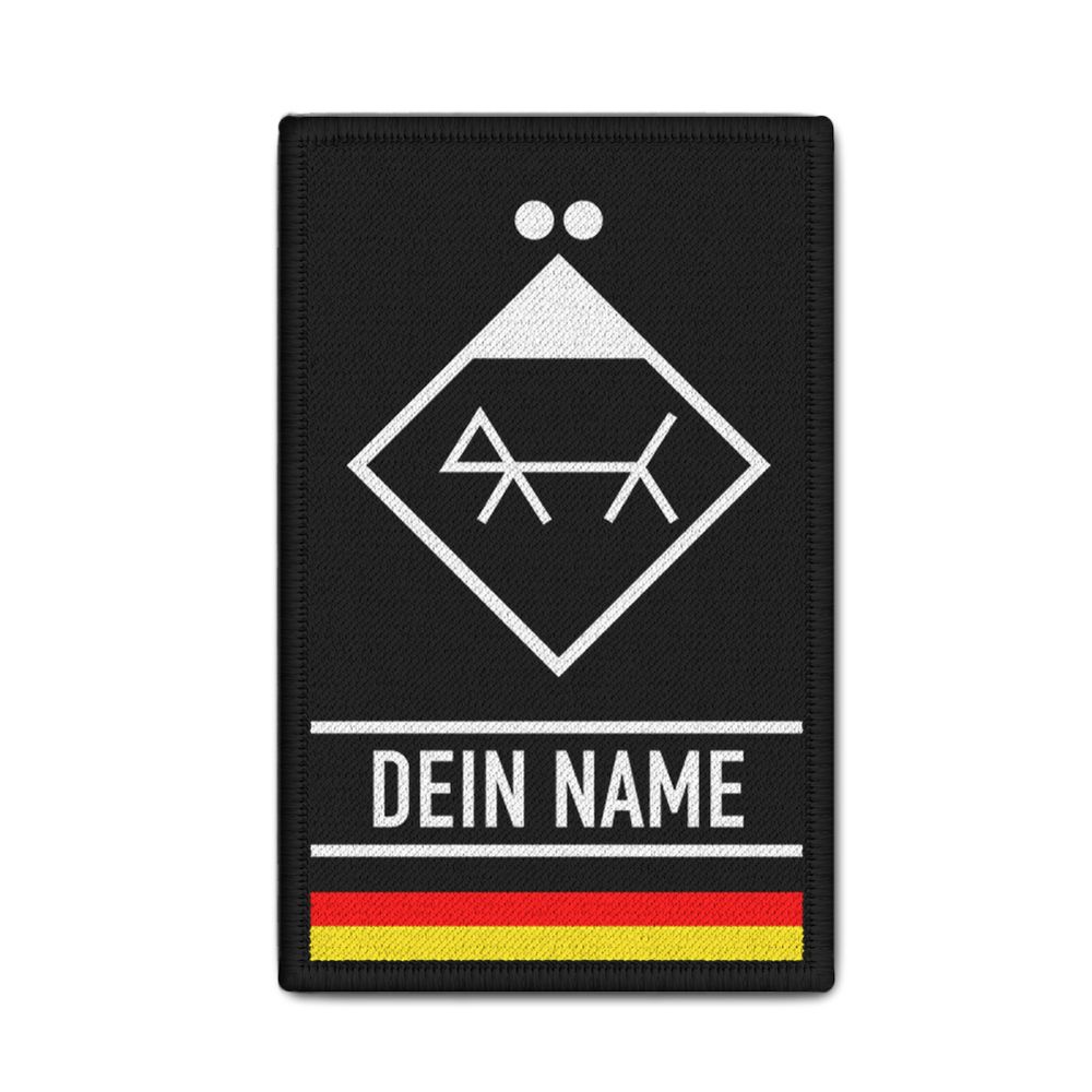 Rank Patch 9.8x6cm Rescue Dog DHF Group Leader GrpFü #48005