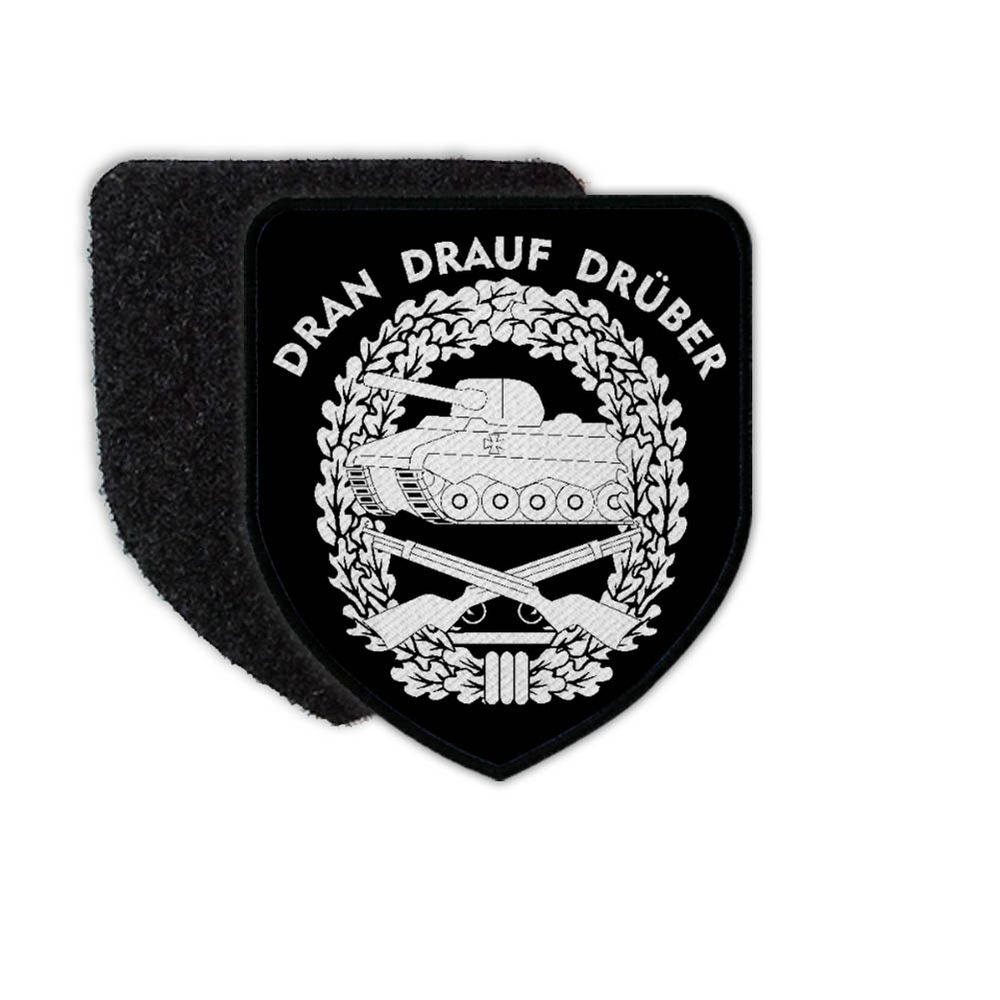 Patch Panzergrenadier Dran-Drauf-Drüber  Uniform Bundeswehr #31084