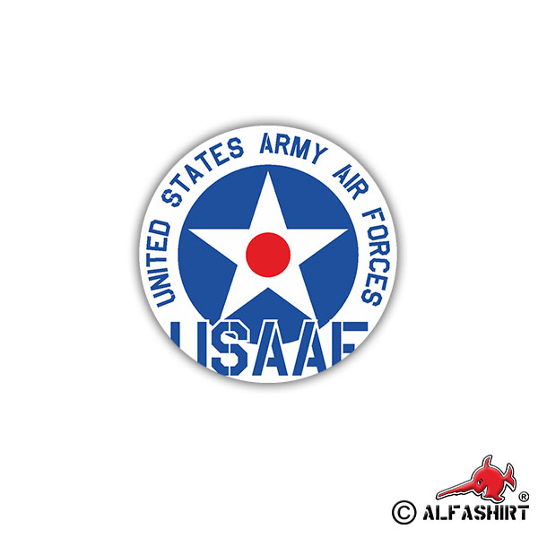 Sticker USAAF United States Army Air Forces Air Force 7x7cm A1664