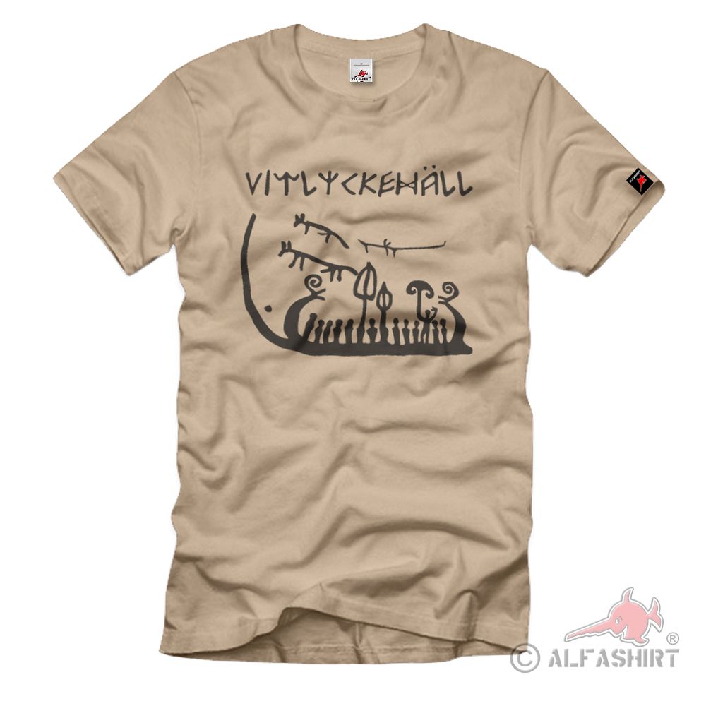 Wikingerschiff Vitlyckehäll Krieger Seekrieger Germanisches Volk - T Shirt #1227
