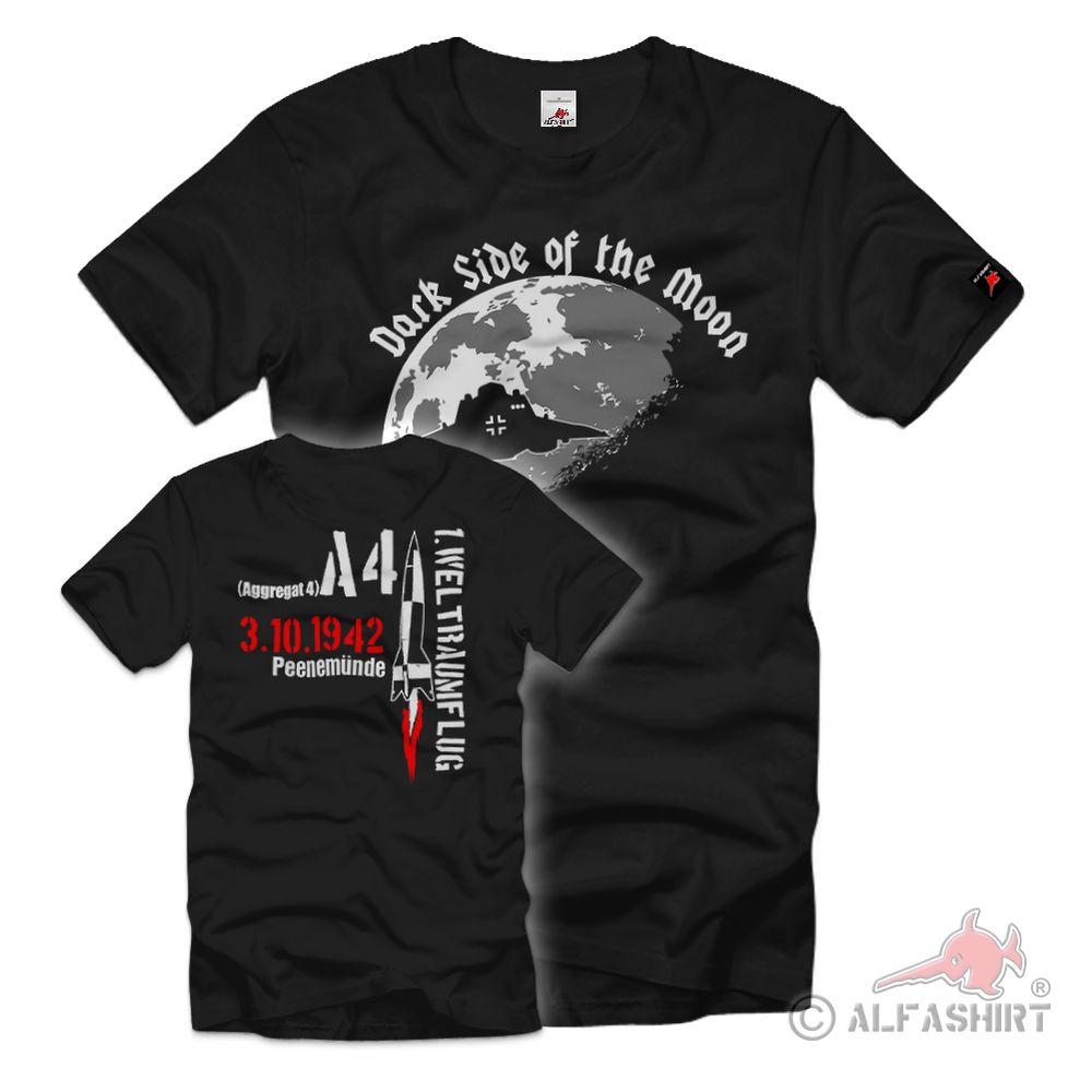 Haunebu Flugscheibe  Rakete A4 1Weltraumflug Peenemünde T-Shirt#36887