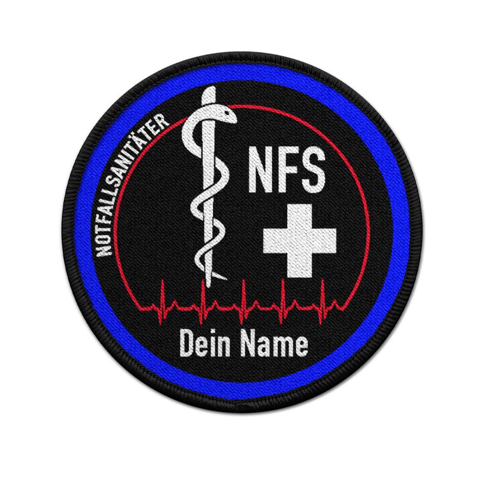 Personalisierbarer Notfallsanitäter Patch 75mm#36780