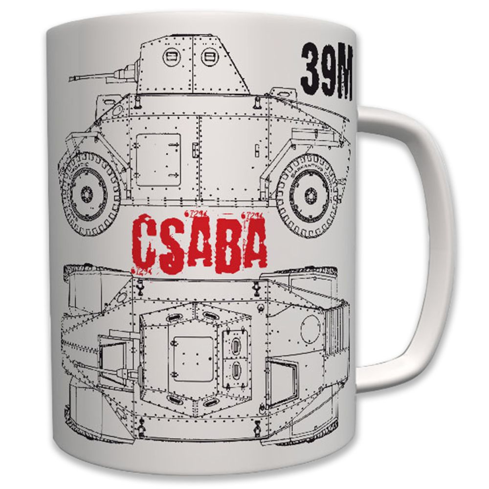 39M Csaba Radpanzer Ungarn Militär WK2 - Tasse Becher Kaffee #6220