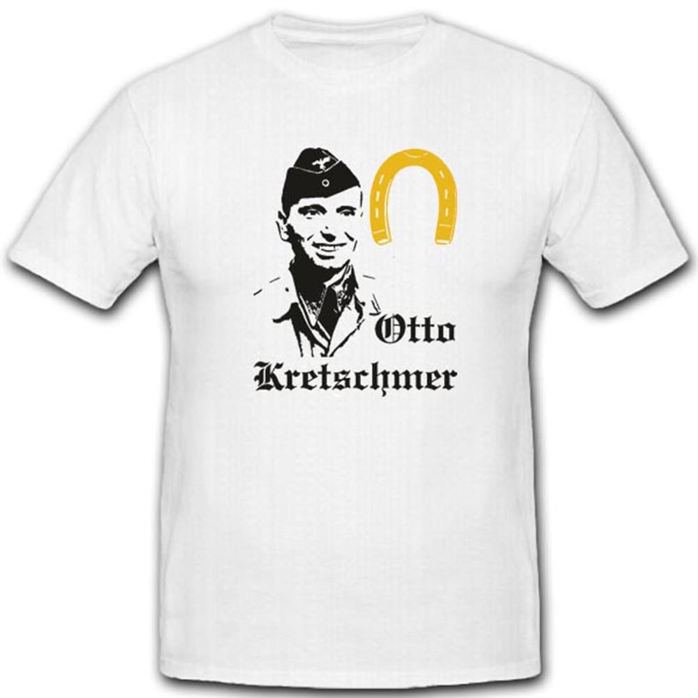 Otto Kretschmer Hufeisen Marineoffizier Flottillenadmiral T Shirt #3365