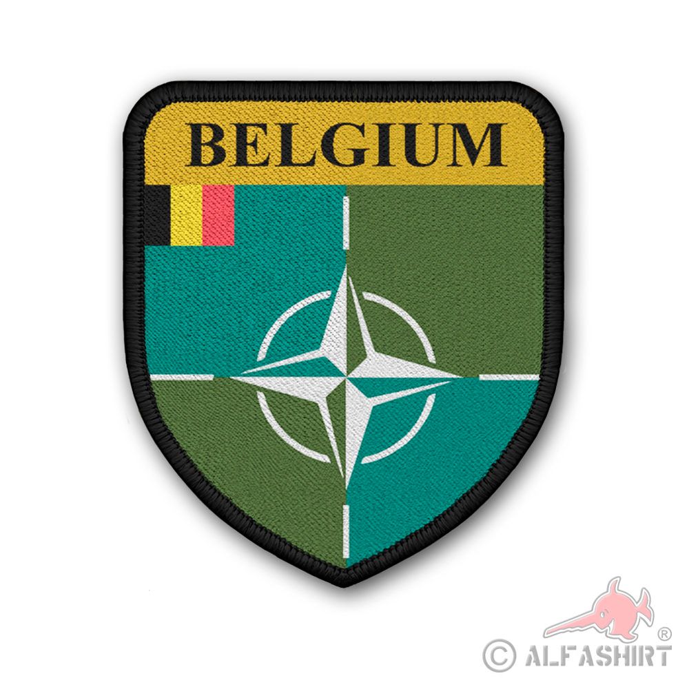 Patch Nato Belgium Belgique België Belgium Coat of Arms Patch Armée belge #39948