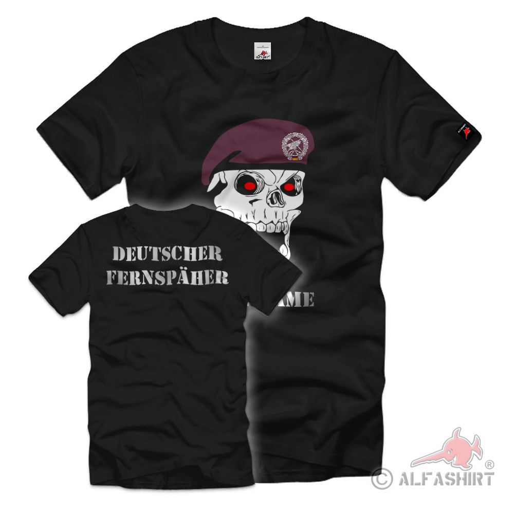 Deutscher Fernspäher Wunschtext Kompanie Veteran T-Shirt  #40735