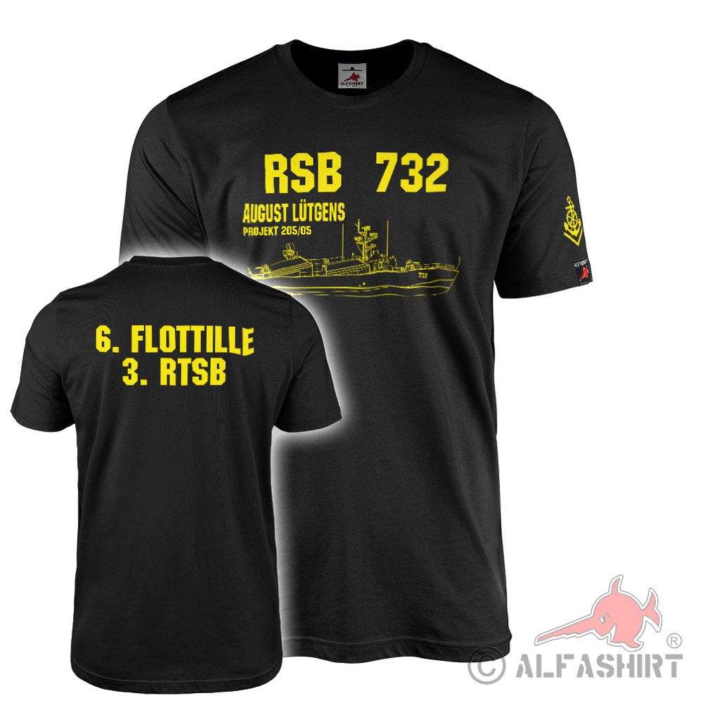 T-Shirt RSB 732 Raketenschnellboot Brigarde August Lütgens Projekt 205-05 #43452
