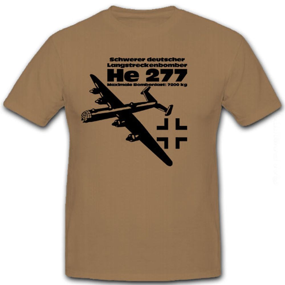 He 277 Luftwaffe WK 2 schwerer deutscher Langstreckenbomber - T Shirt #8664