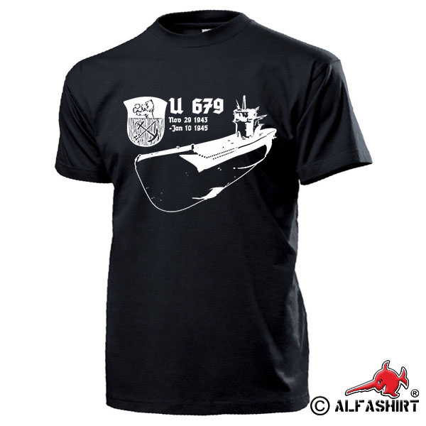 U679 U-Boot Typ VII gefunden Marine Untersee Boot Bauserie Klasse T Shirt #17017