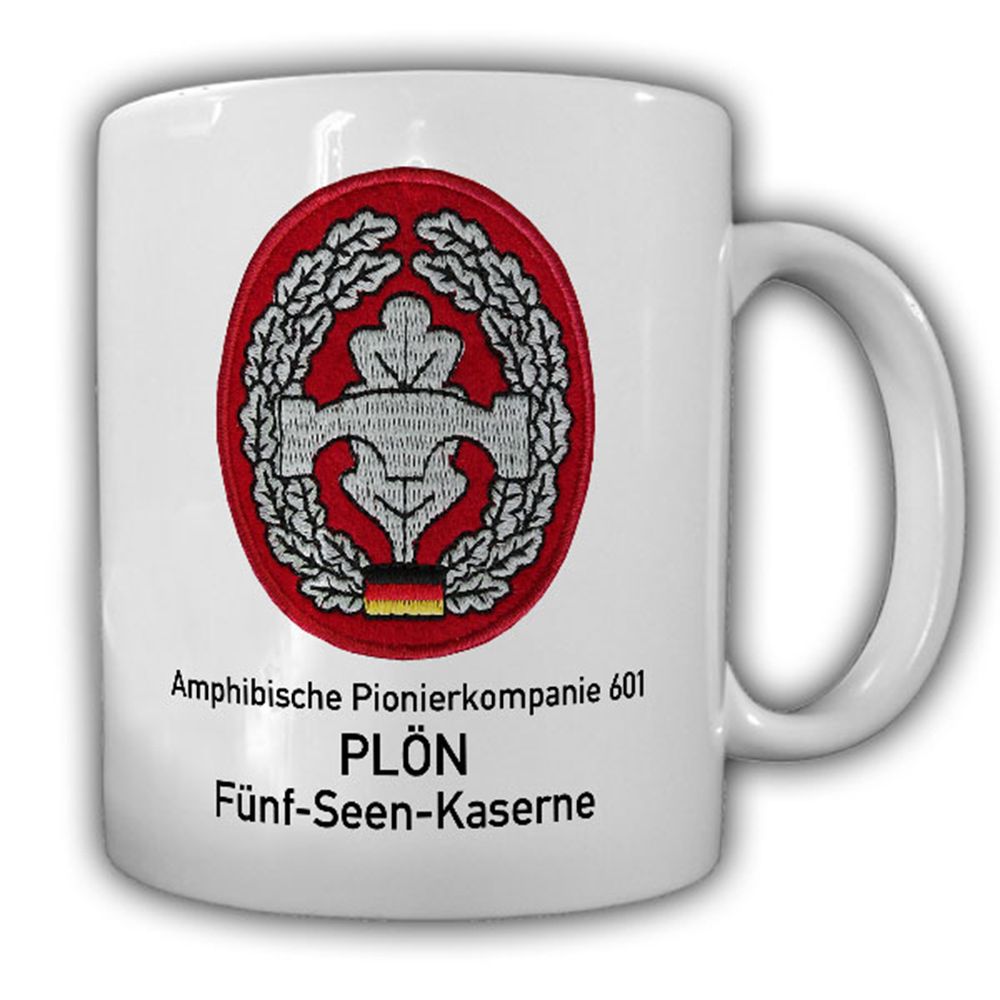 Bundeswehr Pionier Barett Wappen Abzeichen Kaffee Becher #13844