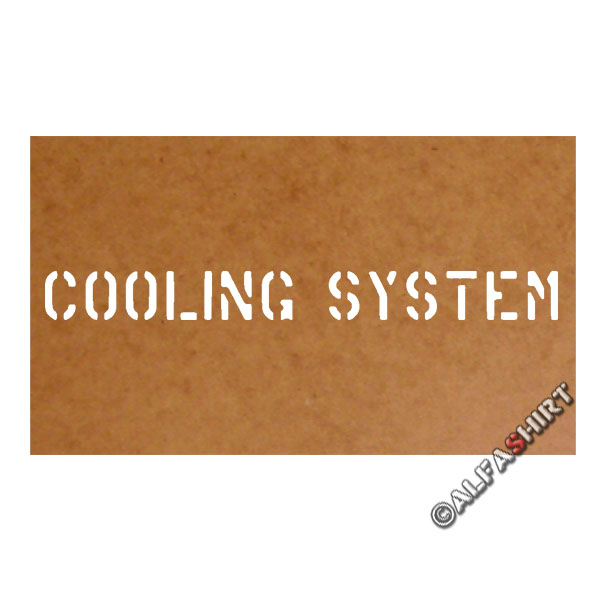 Cooling System Stencil Stencil Oilpainting Stencil 2.5x26,5cm # 15224