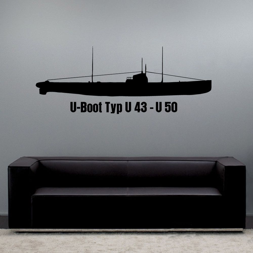 Wall tattoo series type U43 - U 50 Patrol Patrol 3 Flotilla Gdansk #A6182